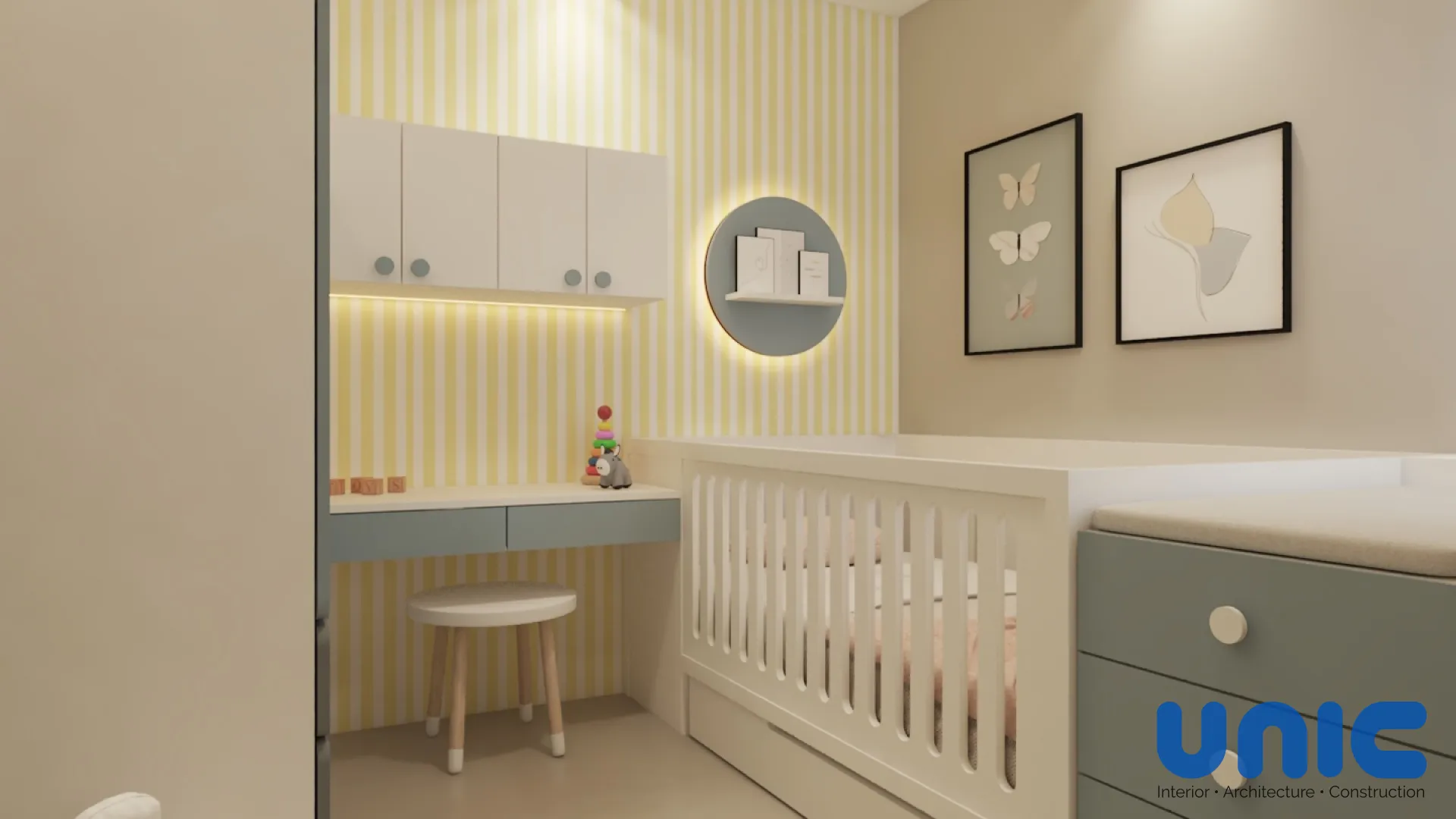 Interior Kamar Bayi Multifungsi & Custom Crib di Citraland Surabaya