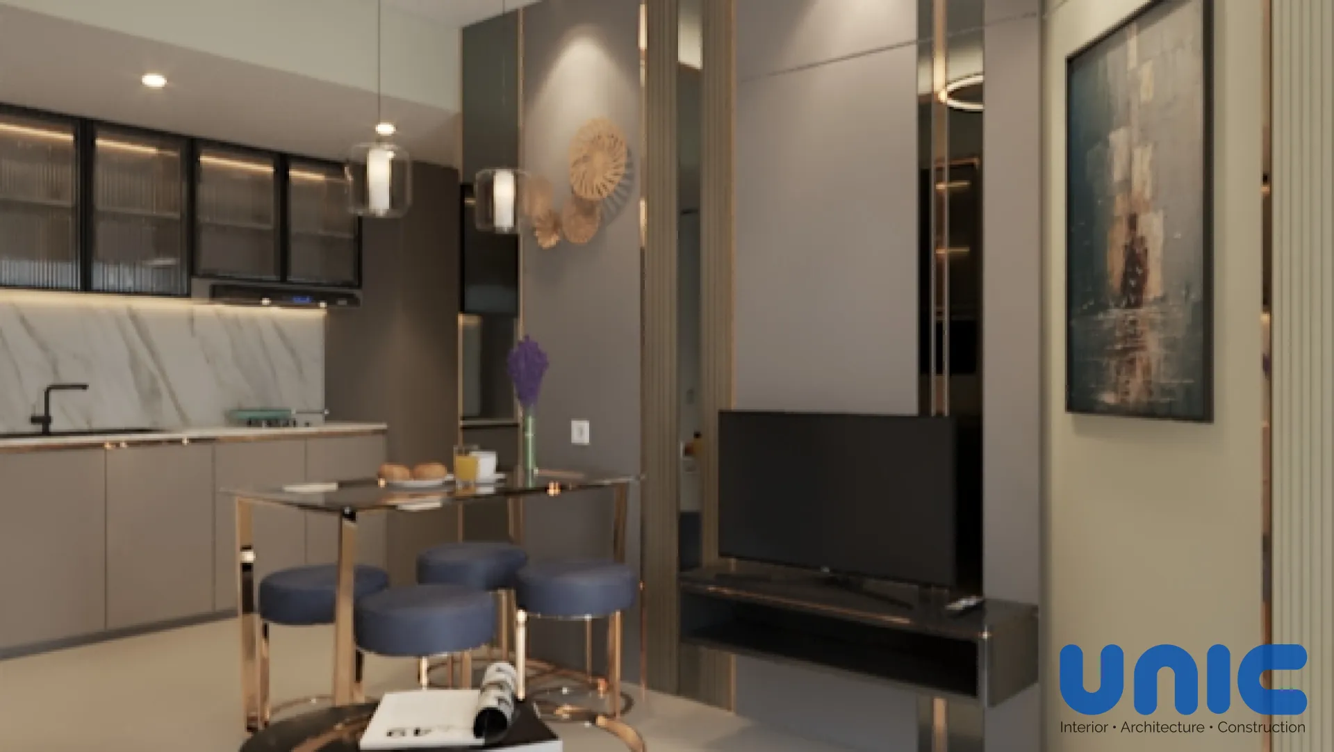 Transformasi Mewah Apartemen 2BR Menjadi Master Suite 1BR di Pakuwon City Mall Tower Amor